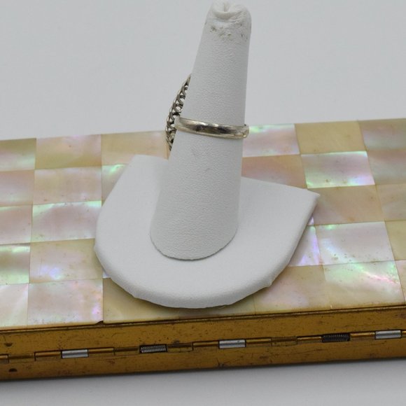 Amethyst & Sterling Silver Artisan Ring Size 7 1/2 - Picture 9 of 9